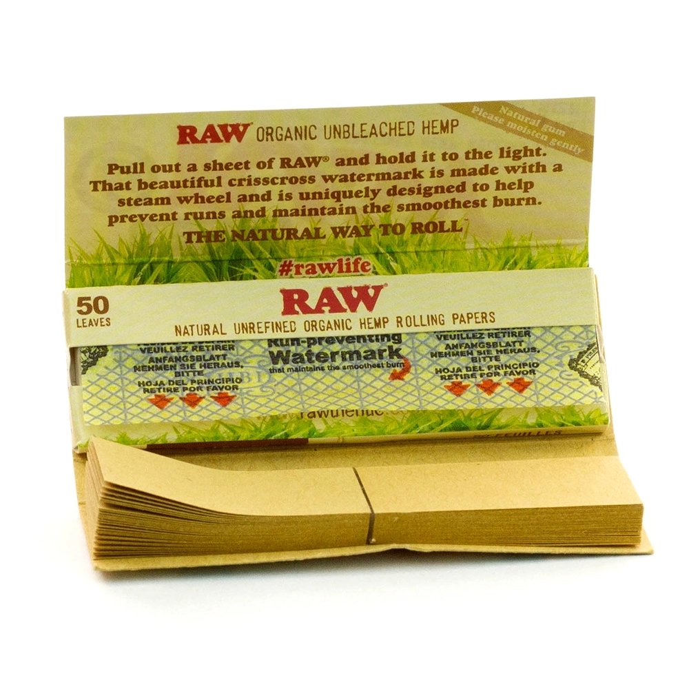 Бумажки с фильтрами RAW OrganicHemp Connoisseur1¼