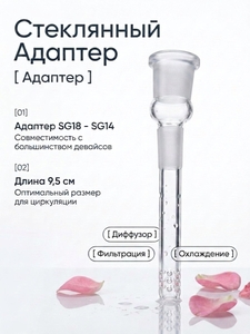 Адаптер SG18 - SG14, длина 9,5 см