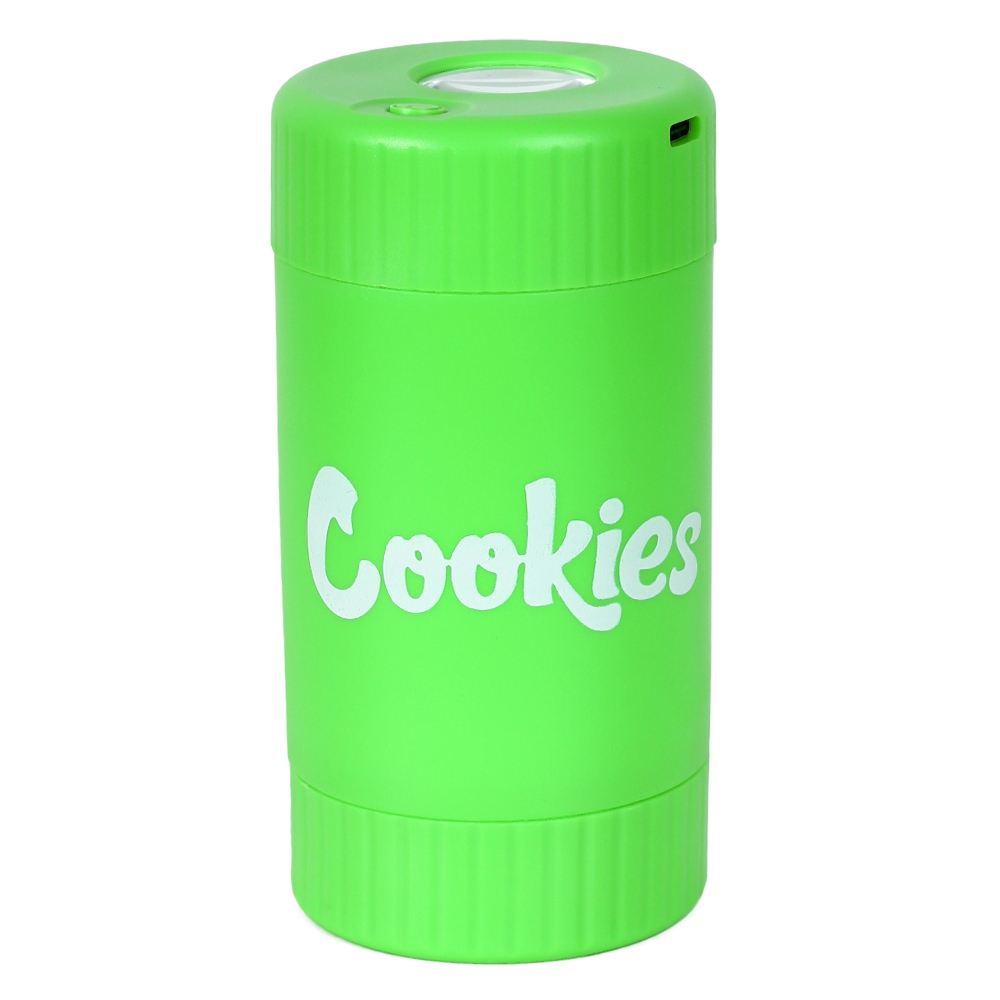 Баночка 4в1 "Cookies" с гриндером, зеленый
