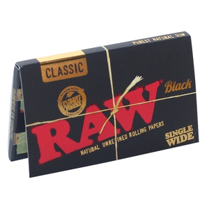 Бумажки Raw Classic Black Single Wide Double