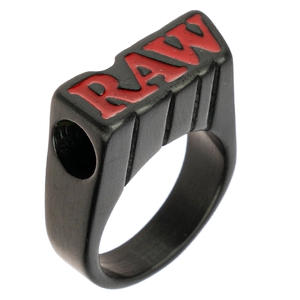 Черное кольцо RAW, размер 11, 22мм