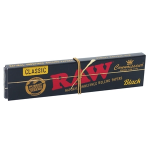 Бумажки с типсами RAW CONNOISSEUR SLIM BLACK