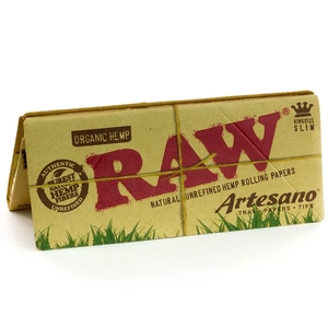 Бумажки с типсами и полянкой RAW Organic KS Slim