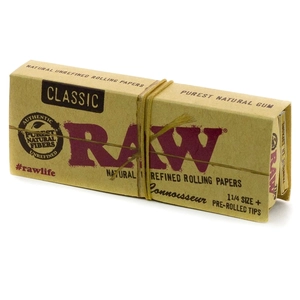 Бумажки с Pre-Rolled Tips RAW "Classic" Conno1¼