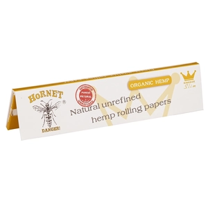Бумажки HORNET organic hemp king size