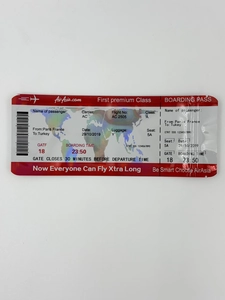 Зиплок "AirAsia Boarding Pass" Red