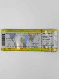 Зиплок "AirAsia Boarding Pass" Yellow