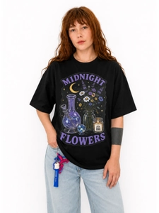 Футболка "Midnight Flowers" S