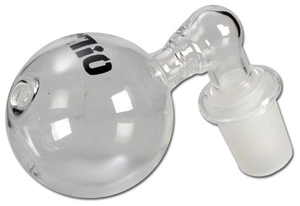 Black Leaf' Glass Oil Bowl 'Ball'