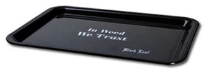 'Black Leaf' Mixing Tray 'In Weed We Trust'